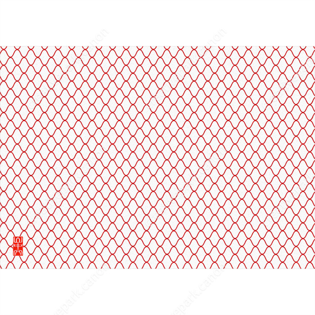 Fishnet Pattern (Red) - Chiyogami - Art - Canon Creative Park
