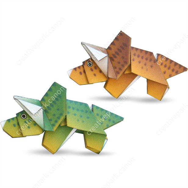 Triceratops - Origami - Arte - Canon Creative Park