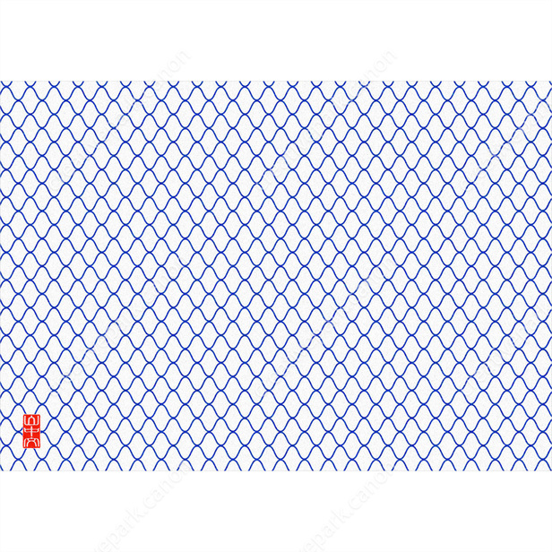 Fishnet Pattern (Blue) - Chiyogami - Art - Canon Creative Park