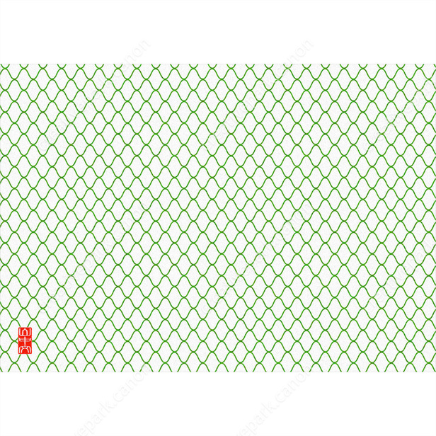 Fishnet Pattern (Green) - Chiyogami - Art - Canon Creative Park