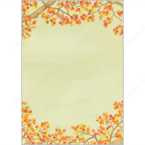 낙엽 0005 - 가을 - 편지지 - 카드 - Canon Creative Park