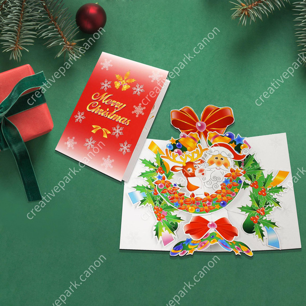 ポップアップカード クリスマス クリスマス とびだすカード カード Canon Creative Park