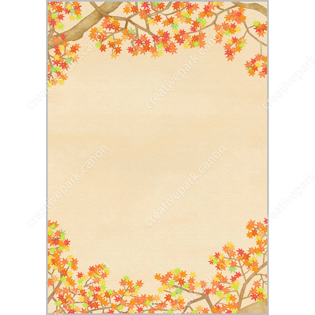 낙엽 0004 - 가을 - 편지지 - 카드 - Canon Creative Park