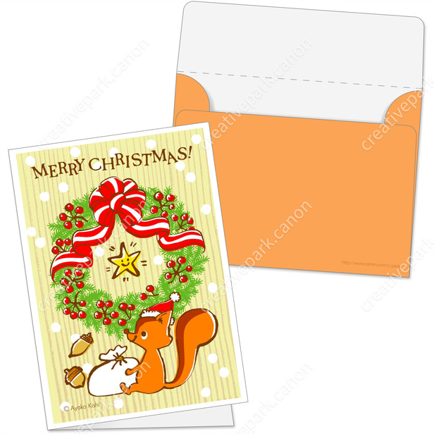 クリスマス 0007 クリスマス ミニカード カード Canon Creative Park