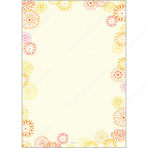 Fireworks 0001 Summer Stationery Card Canon Creative Park