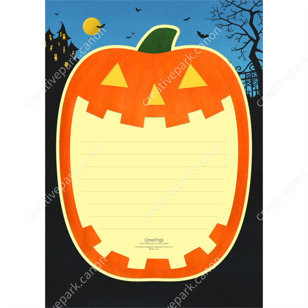 Halloween 0007 Autumn Stationery Card Canon Creative Park