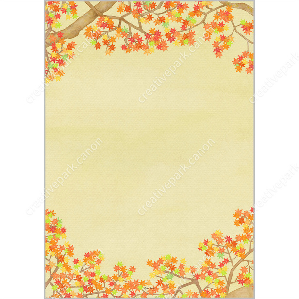 낙엽 0006 - 가을 - 편지지 - 카드 - Canon Creative Park
