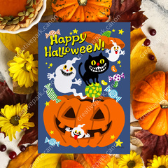 ハロウィン 0034 - ハロウィン - グリーティングカード - カード