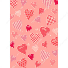 Pattern Paper (Heart / Pink C) - Pattern Papers - Parts - Scrapbook ...