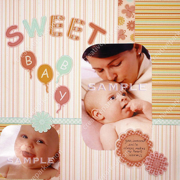 Sweet Baby Girl Scrapbook Kit