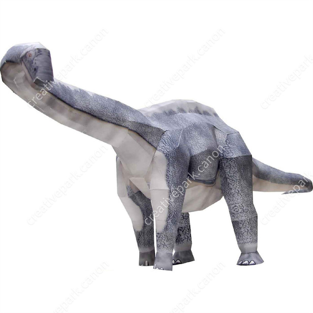 Apatosaurus - Dinosaurios - Ciencia - Arte de papel - Canon Creative Park