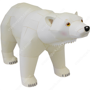 Polar Bear,Animals,Paper Craft,Healing,Mammals,null,Land Animals,null,null,Bear,White,null
