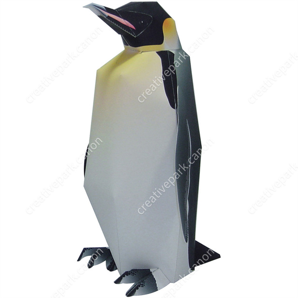 コウテイペンギン 海の生き物 動物 ペーパークラフト Canon Creative Park