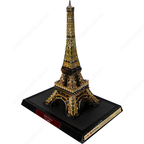 Francia Torre Eiffel (Sin fondo) - Europa Arquitectura Arte de papel - Canon Creative Park