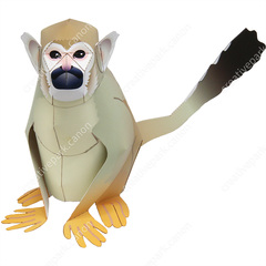 Squirrel Monkey - Pet Series - Animals - Paper Craft - Canon Creative Park