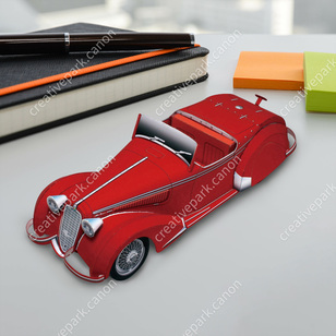 Alfa Romeo 8C2900B Corto,Vehicles,Paper Craft,null,travel,null,Automobile,null,Classic,Red,null