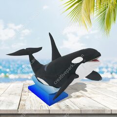 シャチ - 海の生き物 - 動物 - ペーパークラフト - Canon Creative Park
