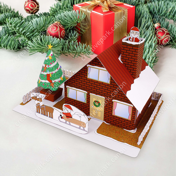 House (Christmas) - Craftown - Toys - Paper Craft - Canon Creative ...