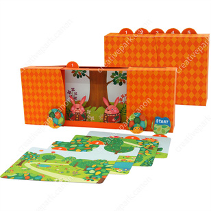 Le Lièvre et la Tortue,Éducation,Créations en papier,null,null,mignon,null,null,Orange