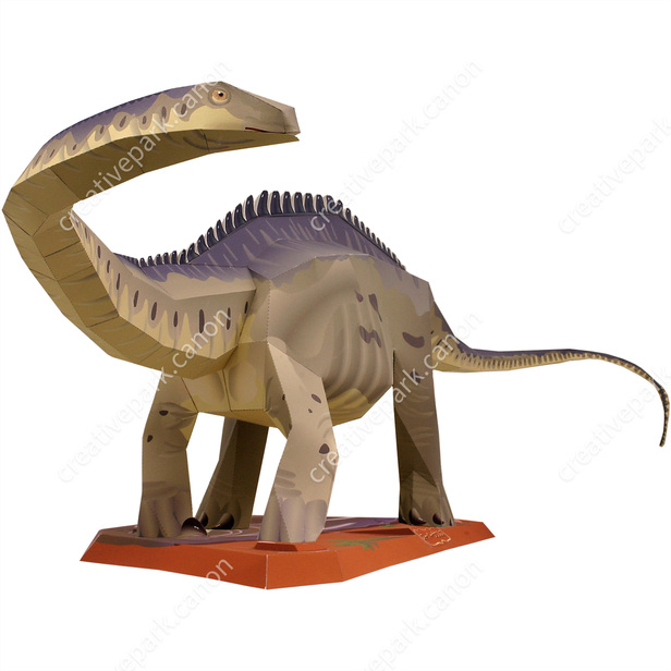 スーパーサウルス 恐竜 科学 ペーパークラフト Canon Creative Park