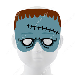 Mask (Frankenstein),Event,Paper Craft,null,null,Unique,Costumes,null,Mask,gray,null,Halloween