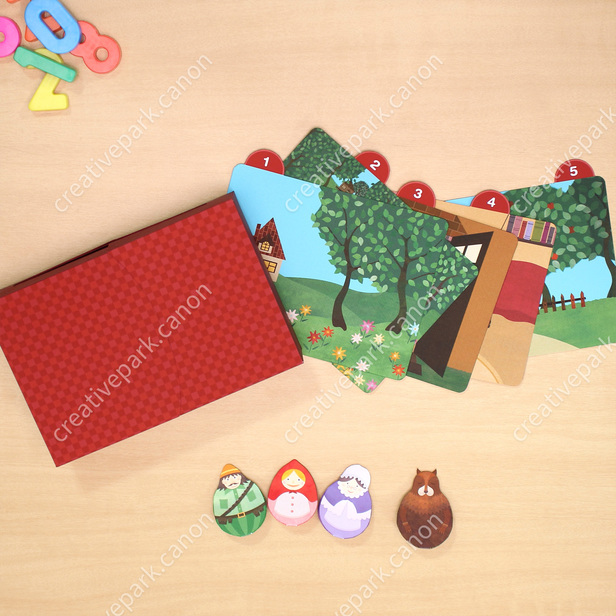 Little Red Riding Hood Play Educational Paper Craft Canon Creative Park