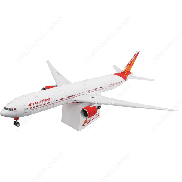 Air India Boeing777-300ER - 航空機 - 乗物 - ペーパークラフト - Canon Creative Park