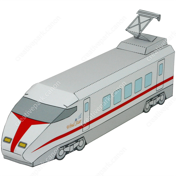 超特急列車 先頭車両 クラフタウン おもちゃ ペーパークラフト Canon Creative Park 超特急列車 先頭車両 クラフタウン おもちゃ ペーパークラフト Canon Creative Park