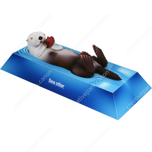 Sea Otter,Animals,Paper Craft,null,Healing,Mammals,cute,Marine life,null,null,null,Brown,null