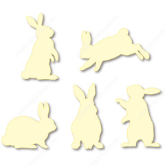 Wall Decorations (Rabbit / Cream) - Wall stickers - Wall Decorations ...