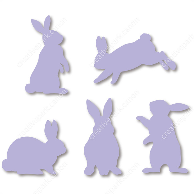 Wall Decorations (Rabbit / Purple) - Wall stickers - Wall ...