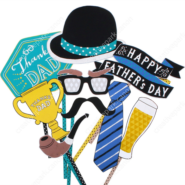 Photo Booth Props (Father's Day) - Photo booth props - Event - Paper Craft - Canon Creative Park