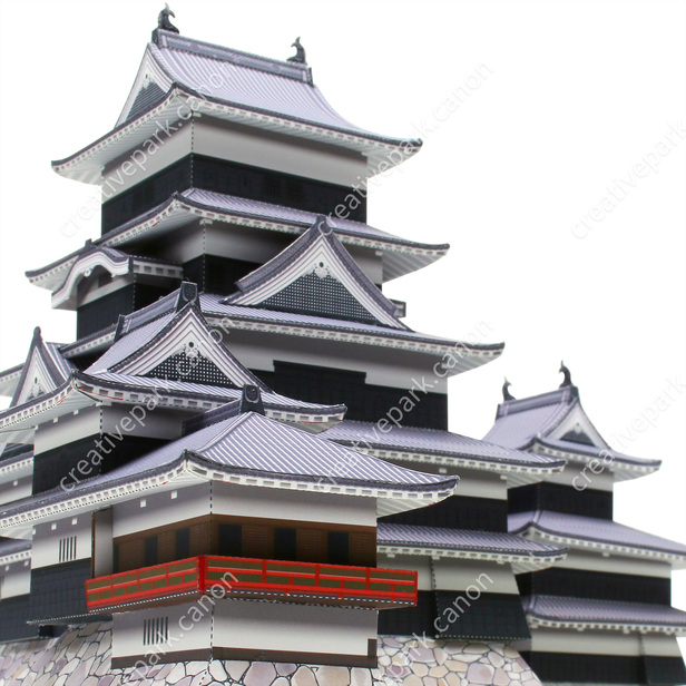 日本 松本城 - アジア・オセアニア - 建物 - ペーパークラフト - Canon