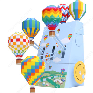 Hot Air Balloon Festival,Toys,Paper Craft,Balloons,Unique,Mechanical Toy,null,null,sky  ,Colorful,null