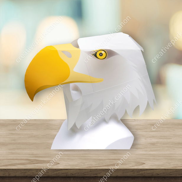 Máscara de cabeza completa (Águila) - Máscara de cabeza completa - Eventos  - Arte de papel - Canon Creative Park