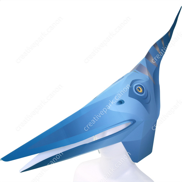 Máscara de cabeza completa (Pteranodon) - Máscara de cabeza completa -  Eventos - Arte de papel - Canon Creative Park
