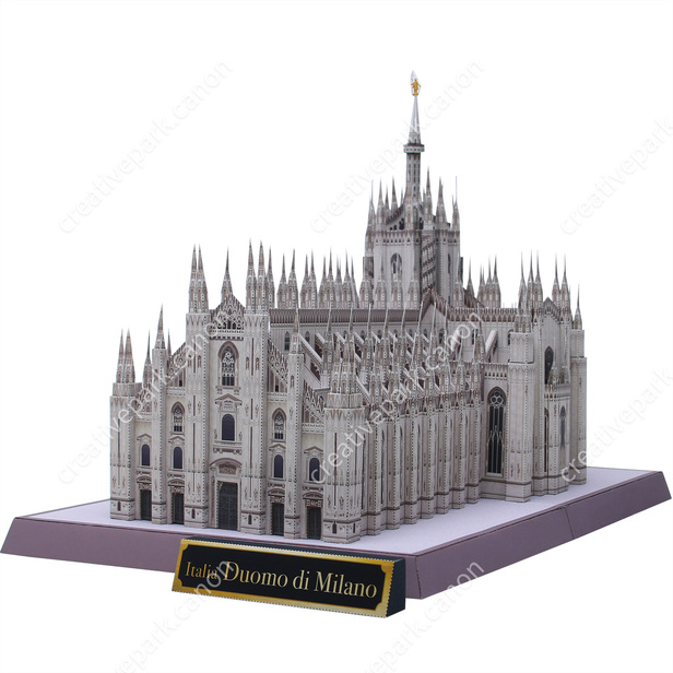 Italy Milan Cathedral Europe Architecture Paper Craft