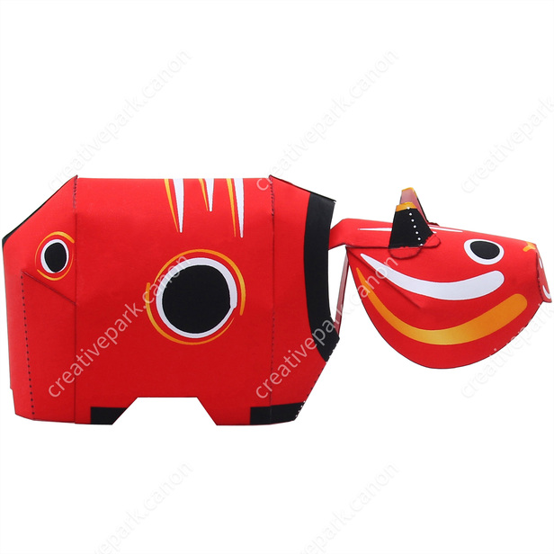 Akabeko - Beginner Series - Toys - Paper Craft - Canon Creative Park