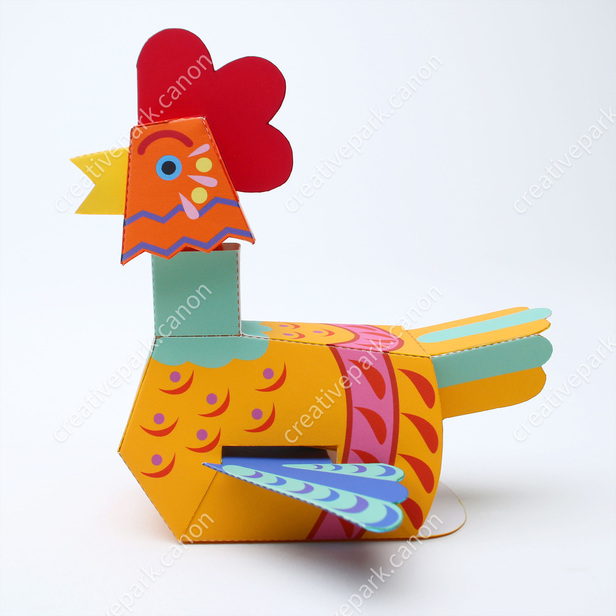 コパークラフト  鶏と子供 コケコッコーにわとり - かんたんシリーズ - 動物