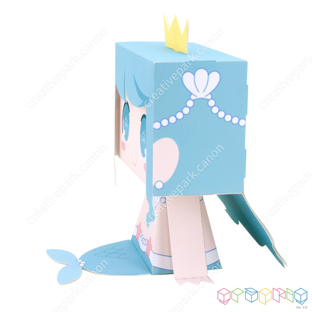 グラフィグ (人魚姫) - トイフィギュア - オブジェ - ペーパークラフト