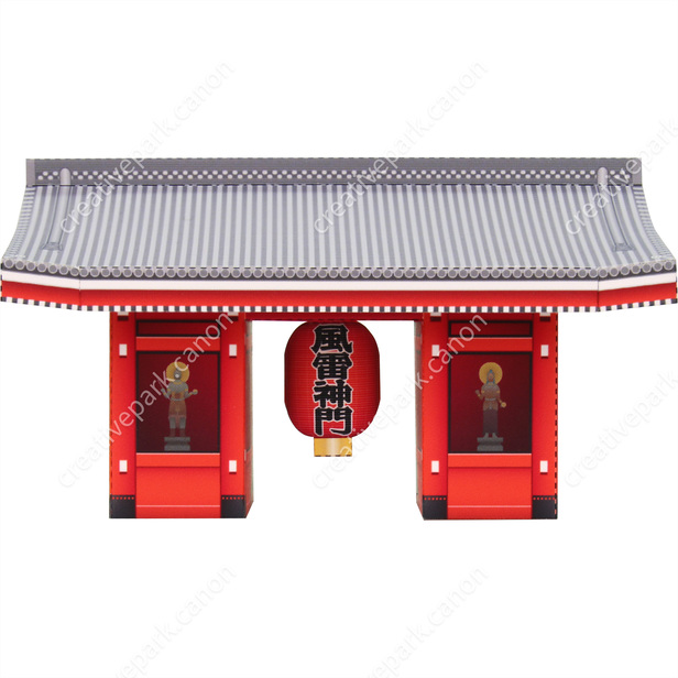 Kaminarimon Gate of Senso-ji Temple, Japan Mini Version - Beginner 