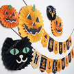 String Decoration (Halloween 01) - Paper Fans - Hanging Decoration ...