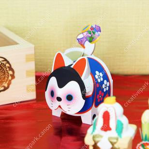 Cão guardião (Inu Hariko),Animais,Artesanato em papel,null,null,belo,Série para iniciantes,null,null,Cachorro,Estilo japonês,Branco,null
