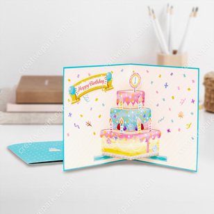 Pop-up Card (Cake 02),Pop-up Cards,Card,Foods,cute,Cake,null,null,null,Sweets,pop ,Birthday
