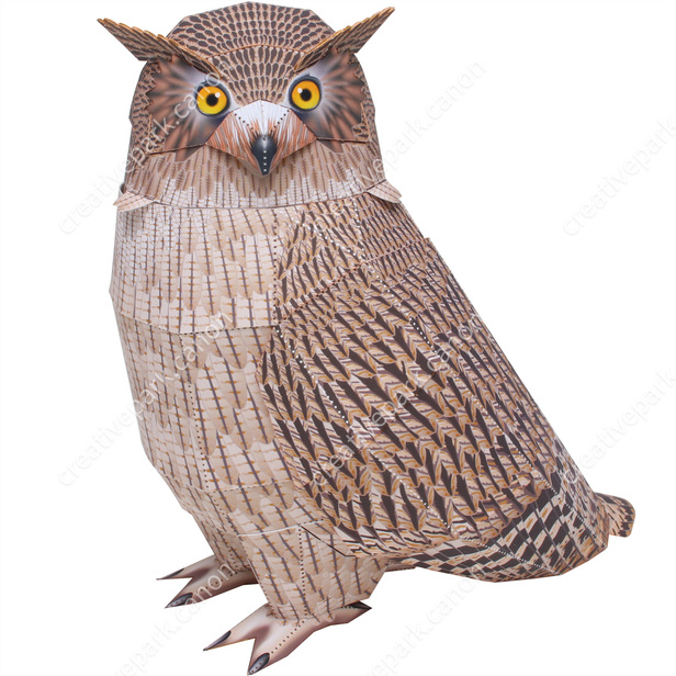 Blakiston's Fish Owl - Flying Animals - Animals - Paper Craft - Canon  Creative Park