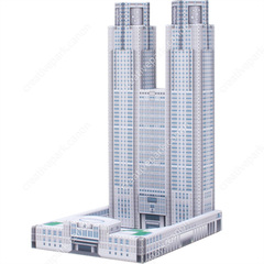 日本 東京都庁舎 ミニ - かんたんシリーズ - 建物 - ペーパークラフト