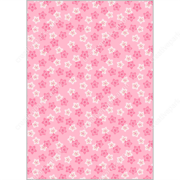 Pattern Paper (Flowers / White) - Pattern Papers - Home and Living