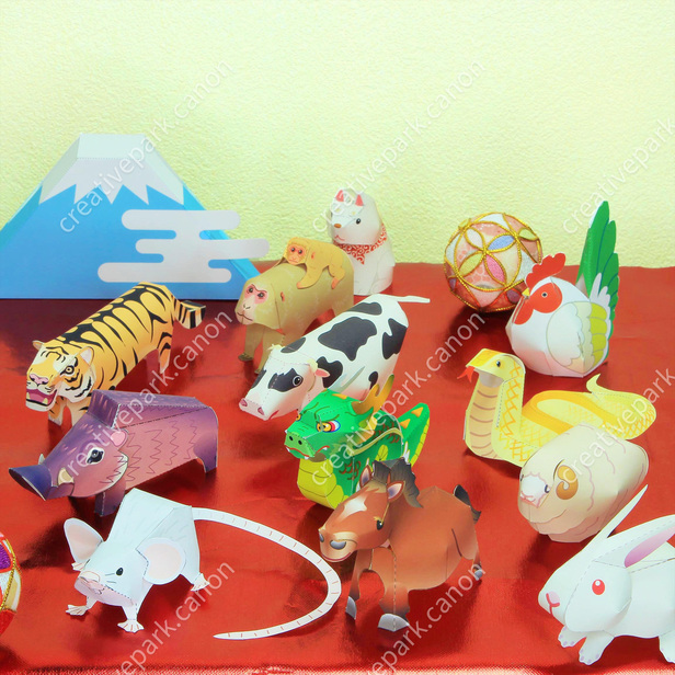 十二支はがきクラフトセット - はがきクラフト - クラフトカード