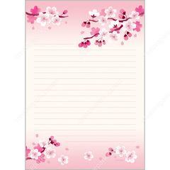 Cherry Blossom 0007 - Spring - Stationery - Card - Canon Creative Park