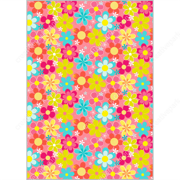 Pattern Paper (Flowers / Colorful) - Pattern Papers - Home and